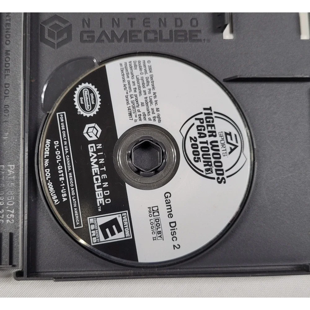 Tiger Woods PGA Tour 2005 (Nintendo GameCube, 2004) Video Game Tested No Manual